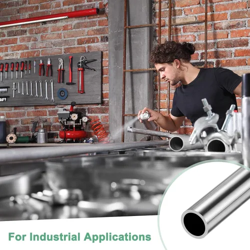 Vista 5 de M METERXITY Tubo de acero inoxidable 304 de 5.906 in, 0.394 in de diámetro exterior de pared de 0.039 in de grosor, tubo de acero inoxidable sin