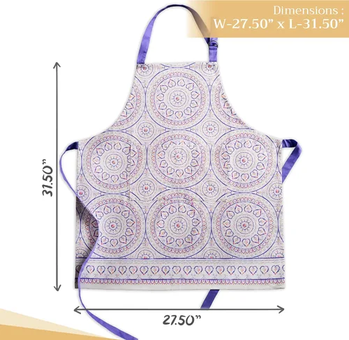 Vista 445 de Maison d' Hermine Delantales para mujer con bolsillo, 100% algodón (27.50 x 31.50 pulgadas)