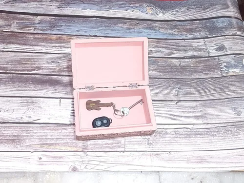 Vista 3 de Joyero organizador para mujeres y niñas, joyero de madera tallada a mano con diseño del árbol de la vida, collar, aretes, anillos, perlas, monedas