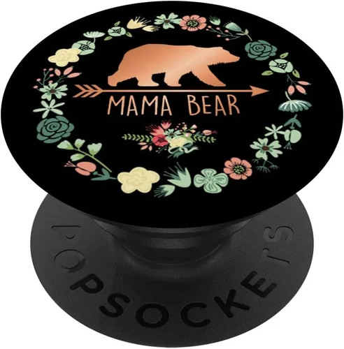 Vista 6 de Mama Bear Flowers PopSockets PopGrip: agarre intercambiable para teléfonos y tabletas PopSockets MagSafe PopGrip para iPhone