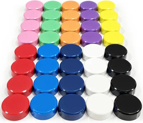 Vista 17 de Qualsen Imanes para nevera, 20 imanes para refrigerador, pequeño imán para pizarra blanca, mini imán lindo para refrigerador, casillero, pizarra 10