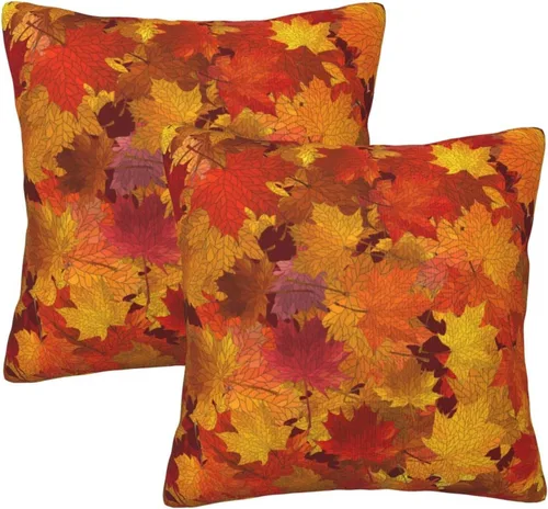 Vista 12 de Juego de 2 fundas de almohada decorativas con diseño de campanas de árbol de Navidad de 16 x 16 pulgadas, fundas de almohada decorativas