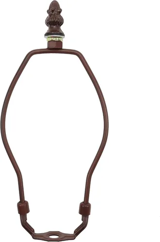 Vista 14 de Bieye SS010 Pantalla de lámpara de soporte para lámpara de mesa estilo Tiffany vidrieras (bronce 4.5 pulgadas de alto)