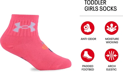 Vista 2 de Under Armour Paquete múltiple de calcetines para bebé niña