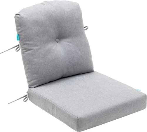 Vista 14 de QILLOWAY Juego de cojines para sillas de exterior con cuerdas, cojines de repuesto para muebles de patio (beige)