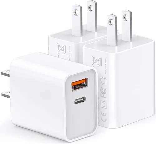 Vista 12 de Cargador de pared USB C, 100 W, 6 puertos PD rápido, bloque de carga USB C, 3USB C+3USB A, bloque de carga, adaptador de tira de alimentación tipo