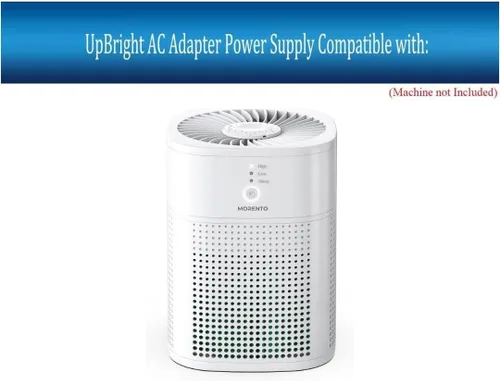 Vista 2 de UpBright Adaptador de 12 V CA/CC compatible con purificadores de aire MORENTO HY1800 Purificador de aire para dormitorio, filtro HEPA, alergias al