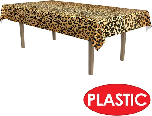 Vista 4 de Beistle Mantel navideño con estampado de leopardo, 1 pieza, multicolor