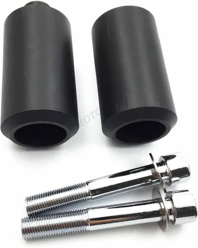 Vista 3 de Protector de choque deslizante de marco negro compatible con Yzf R6 Yzfr6 1999-2002