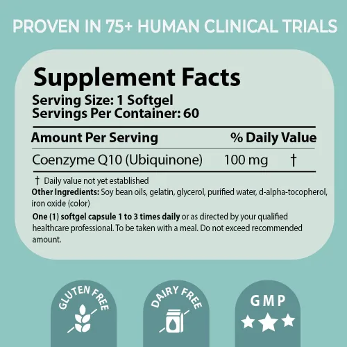 Vista 5 de Pharma Nord Bio-Quinone Gold Coenzima Q10 100mg La CoQ10 Original Alta Absorción, Respaldada por la Investigación Antioxidante Esencial