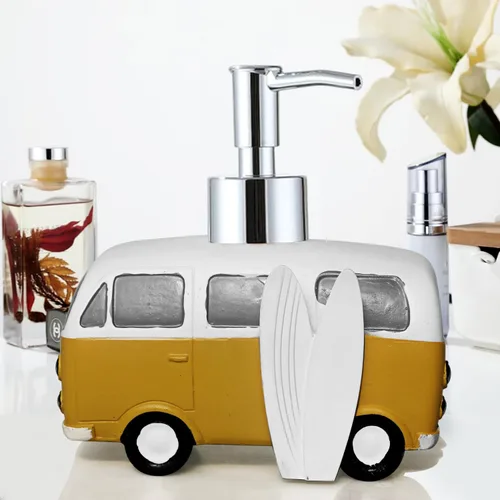 Vista 2 de LUANT Dispensador de jabón de loción de resina para cocina o encimeras, decoración de baño, furgoneta, automóvil, regalo para niños
