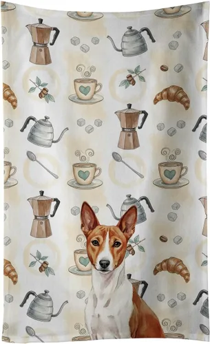 Vista 142 de Caroline's Treasures Afghan Hound - Toalla de cocina para barra de café, terciopelo frontal y lazo de algodón, lavable a máquina Sabueso afgano