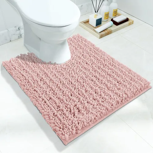 Vista 144 de Yimobra Alfombras de Baño Antideslizantes Lavables - Alfombra de Baño de Chenilla Ultra Suave Absorbente, Alfombra Peluda de Secado Rápido para Negro