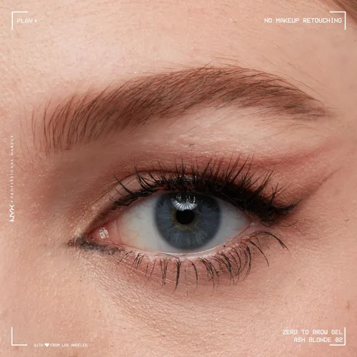 Vista 4 de NYX PROFESSIONAL MAKEUP Zero to Brow, gel de cejas de larga duración, rubio ceniza