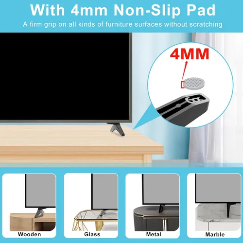 Vista 6 de Patas de TV para soporte de TV LG, para 49UK/50UK/55UK 55UK6300 55UK6200 55UK6090 55UK6500AUA 50UK6300 50UK6200 50UK6090 50UK6500AUA 49UK6300
