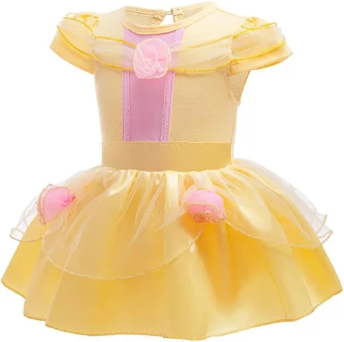 Vista 59 de Dressy Daisy Disfraz de princesa para bebé, disfraz de tutú de tul para cumpleaños, Halloween, traje con diadema
