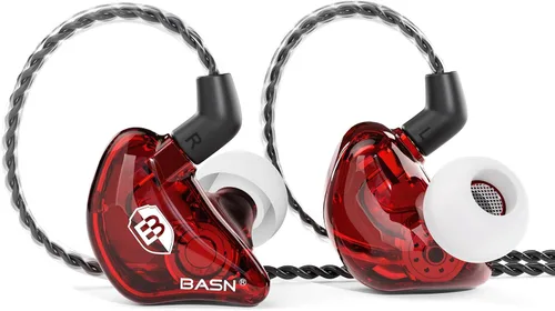 Vista 7 de BASN Bsinger BC100 - Auriculares con monitor de oído, ajuste universal, aislamiento de ruido, auriculares IEM para músicos, cantantes, audiófilos