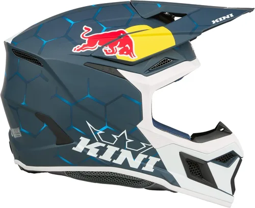 Vista 6 de Casco MX3 MX Kini Red Bull 1.0 Adulto Azul/Blanco Talla Grande