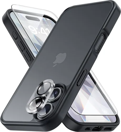 Vista 91 de Yriklso 3 en 1 Funda Magnética Fuerte para iPhone Air, 1X Protector de Pantalla + 1X Protector de Lente de Cámara, Cubierta Protectora a Prueba