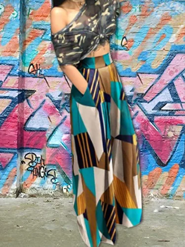 Vista 5 de EQQZD Pantalones palazzo para mujer, pantalones holgados de pierna ancha y cintura alta, pantalones largos elegantes