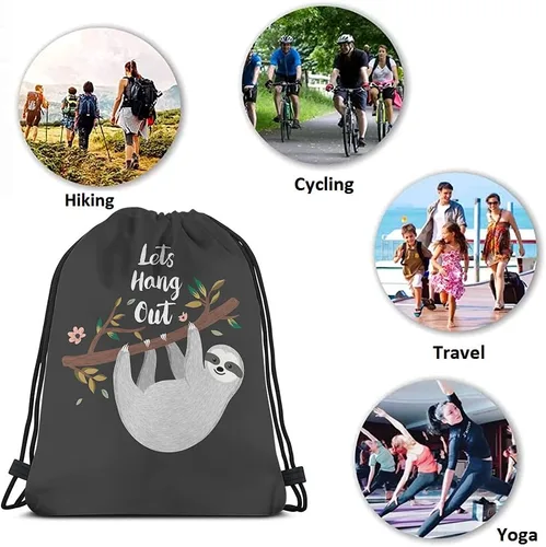 Vista 7 de Skulls - Bolsas con cordón para gimnasio, bolsa con cordón, Multi-a120, Mochilas de viaje