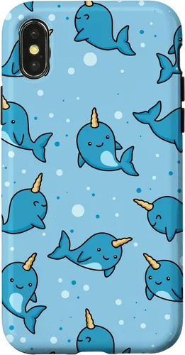 Vista 5 de Narwhal Gift Underwater Unicorn of The Sea Baby Narwhal Case for iPhone 17