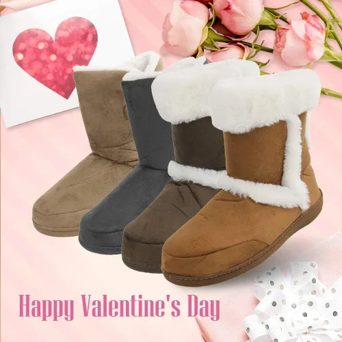Vista 2 de Home Slipper Pantuflas para hombre, suaves y cálidas de espuma viscoelástica para invierno, para interiores