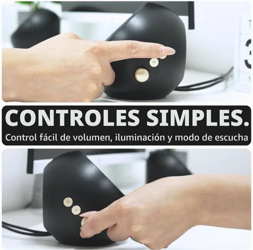 Vista 6 de Altavoces de computadora X9 Performance para PC de escritorio - Bluetooth, Aux y USB con iluminación RGB para escritorio, portátiles, tableta