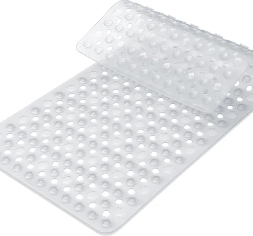 Vista 12 de Yimobra Tapete Cuadrado Antideslizante para Piso de Ducha, 21"x21" Tapete para Bañera Lavable a Máquina, Suave para los Pies, Tapete de Baño