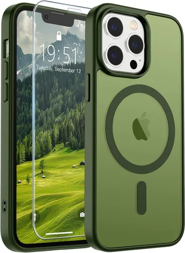 Vista 117 de SUPFINE Funda magnética para iPhone SE 2022 (3ª)/2020 (2ª), iPhone 8 (compatible con MagSafe) (protección contra caídas de grado militar), funda