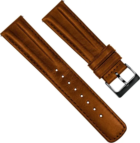 Vista 60 de Barton Racing & Rally Horween - Correas de cuero con barras de resorte de liberación rápida integradas, longitud estándar para muñecas de 5 a 8