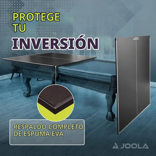 Vista 3 de JOOLA - Tapa de conversión de mesa de ping pong con juego de redes para mesas de billar y pool - Tapa de regulación que convierte mesas de billar
