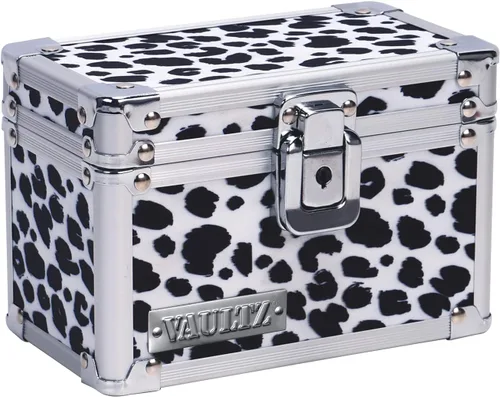 Vista 7 de Vaultz VZ01169 Archivador con candado para tarjetas de índice con tapa abatible - Capacidad para 350 tarjetas de 7,6 x 12,7 cm, color negro