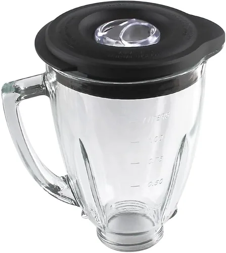 Vista 2 de Piezas de repuesto Frasco de vidrio de 6 tazas con cuchilla, compatible con licuadoras Oster