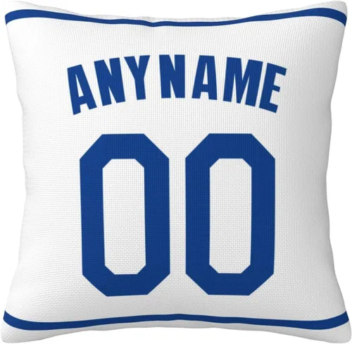 Vista 11 de Funda de almohada personalizada: Funda de almohada personalizada con cualquier nombre y número, regalo personalizado para fanáticos
