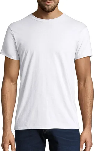 Vista 3 de Hanes Camiseta de algodón Nano Premium para hombre (paquete de 2)