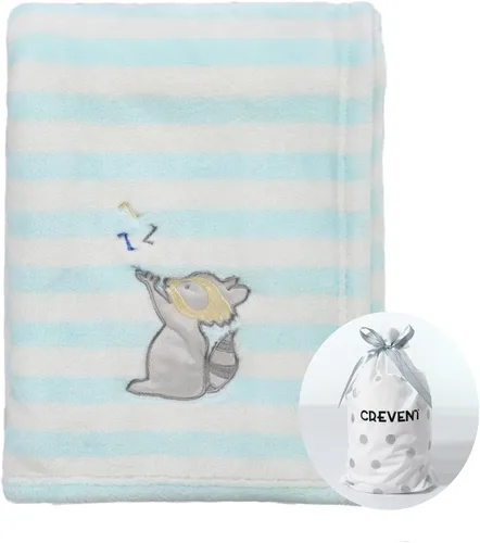 Vista 28 de CREVENT - Manta bonita, cómoda y mullida para bebés, niños y niñas, 30 x 40 pulgadas, ropa de cama, para cuna y cochecito, regalo para recién Oso