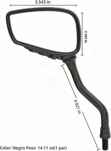 Vista 2 de TOPCABIN 1 Par de Espejo de Bicicleta, Espejo Retrovisor de Bicicleta de Gran Vista Blindsight Multiángulo Ajustable, Espejo de Bicicleta Billet