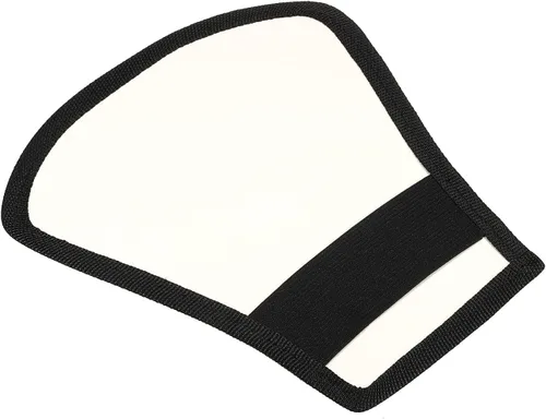 Vista 3 de PATIKIL Reflector difusor de flash, reflector de rebote flexible de 2 lados con correa elástica para linterna, fotografía, luz de velocidad