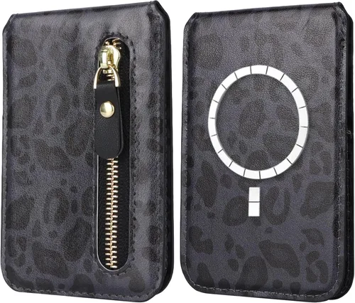 Vista 7 de Cavor Compatible con Magsafe Wallet, soporte ajustable, cartera magnética para iPhone 17/16 Pro Max/14 Pro/15/14 Plus/13/12, tarjetero Magsafe