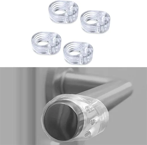Vista 5 de Tope de puerta transparente de gel de sílice para puerta, protección de pared, pomo de puerta, parachoques de paredes, protector de muebles