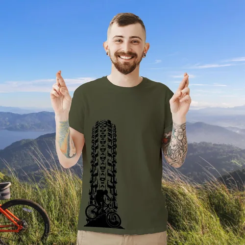 Vista 6 de Bang Tidy Clothing Camisetas de ciclismo de montaña para hombre, camiseta de MTB de regalo para ciclistas de montaña, camisetas de ciclismo de pista