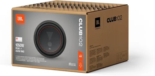 Vista 6 de JBL Club 102 - Subwoofer de 10", 300Wrms, 900W de pico, sensibilidad (@ 2.83V): 89dB, respuesta de frecuencia: 25Hz – 500Hz, impedancia nominal: 4