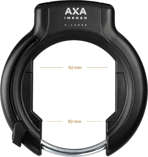 Vista 3 de AXA Imenso XL Candado de Anillo Retráctil para Bicicleta, Candado de Marco Antirrobo de Alta Resistencia para Bicicletas, Apertura Extra Grande