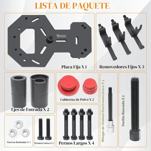 Vista 2 de Kit de herramientas de extracción de instalador de transmisión DPS6 seco de doble embrague Estuche negro