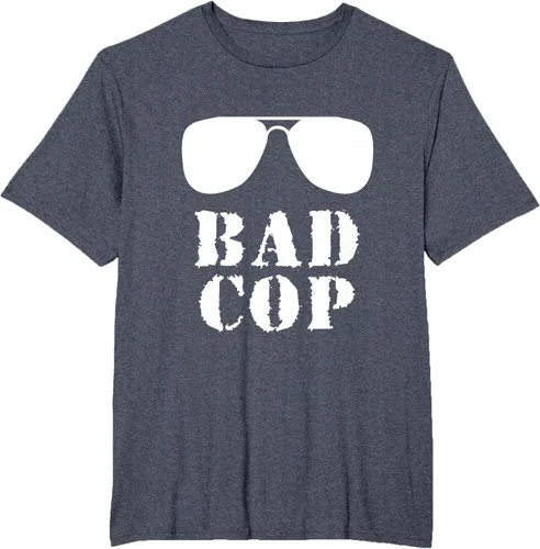 Vista 72 de Bad Cop Funny Police - Camiseta a juego para padre e hijo, Negro, S