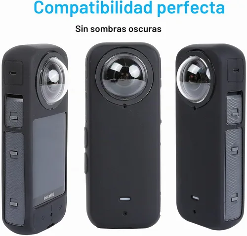 Vista 6 de PellKing Kit de accesorios de protección de cámara para Insta360 X3 Protector de lente/cubierta protectora de silicona/protectores