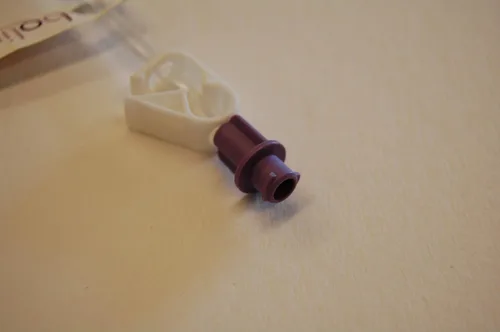 Vista 7 de Bolink - Paquete de 10 tubos de alimentación con tapa pequeña, conecta las bolsas de puré de alimentos con un pico a los tubos de alimentación.