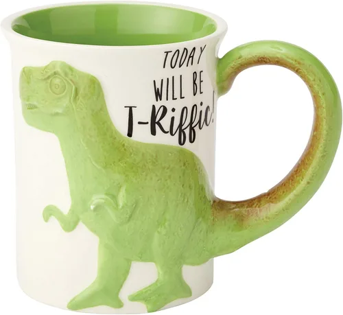 Vista 5 de Enesco 6000548 Our Name Is Mud "Magical Unicorn" Taza de café esculpida de gres, 16 oz, multicolor