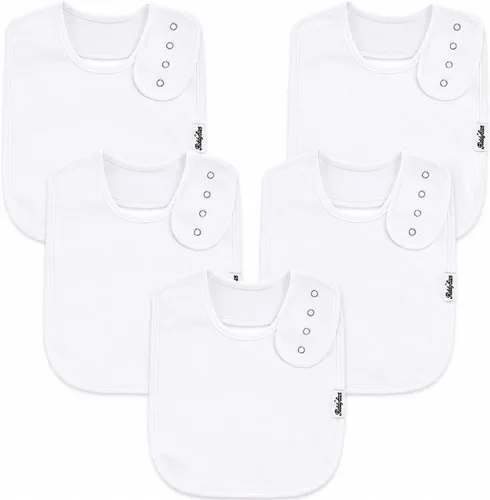 Vista 19 de KiddyStar Organic Cotton Baby Drool Bibs Soft, Adjustable, Absorbent, Unisex Teething Bandana Bibs for Babies